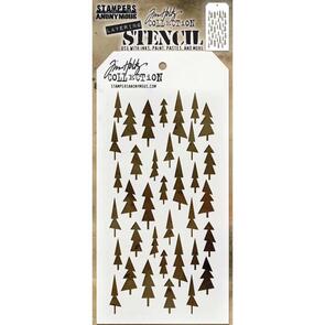 Stampers Anonymous Tim Holtz Layered Stencil - Tree Lot
