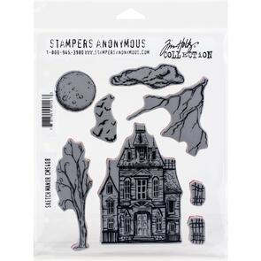 Stampers Anonymous Tim Holtz Cling Stamps 7"X8.5" - Sketch Manor