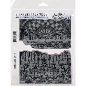 Stampers Anonymous Tim Holtz Cling Stamps 7"X8.5" - Renaissance