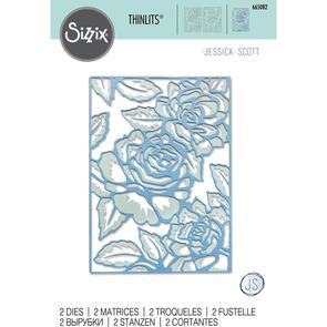 Sizzix  Thinlits Die Set 2PK - Floral Lattice