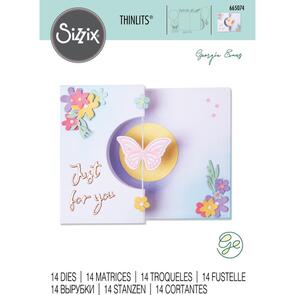 Sizzix  Thinlits Die Set 14PK - Butterfly Spinner Card