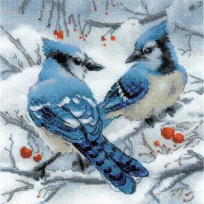Riolis  Cross Stitch Kit - Blue Jays