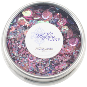 28 Lilac Lane Tin W/Sequins 40g - Mixed Berry