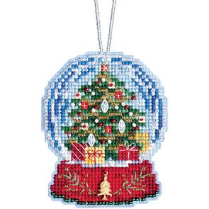 Mill Hill Cross Stitch Ornament Kit - Christmas Tree Snow Globe