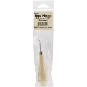 Lacis Punch Needle Rug Hook W/Wood Handle