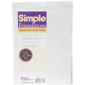 Simple Foundations Translucent Vellum Paper 25/pk