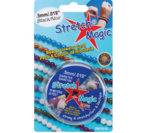 Pepperell Stretch Magic Bead & Jewelry Cord .5mm x 10m - Black