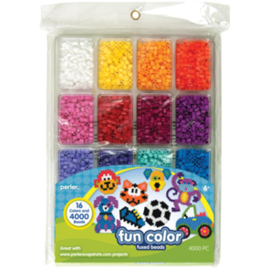 Perler Fused Bead Tray 4,000/Pkg - Fun Colour