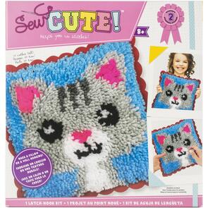 Colorbok Sew Cute! Latch Hook Kit - Cat