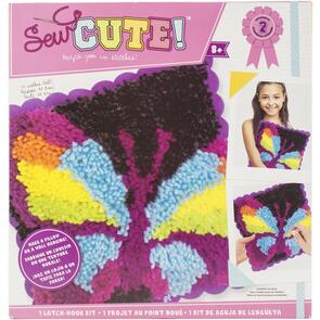Colorbok Sew Cute! Latch Hook Kit - Butterfly