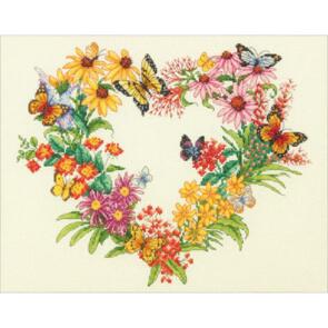Dimensions Counted Cross Stitch Kit - Wildflower Wreath