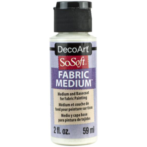 SoSoft DecoArt - Fabric Acrylic Paint Medium Transparent - 2oz