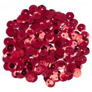 Cousin DIY Cupped Sequins Red, 8mm 200/Pkg