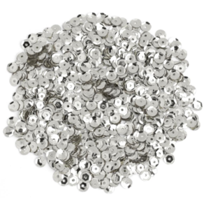Cousin DIY Cupped Sequins - Silver, 5mm 800/Pkg