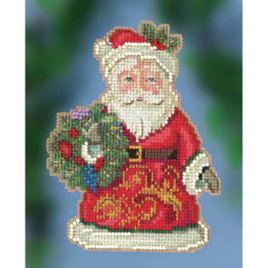 Mill Hill Jim Shore Bead & Counted Cross Stitch Kit - Winter Wishes Santa