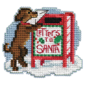Mill Hill Counted Cross Stitch Kit 2.5"X3.25" - Letters To Santa