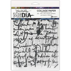Ranger Ink Dina Wakley Media Collage Paper - Text Collage