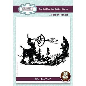 Creative Expressions Rubber Stamp By Paper Panda - Who Are You?