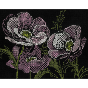 Riolis Counted Cross Stitch Kit - Lace Poppies