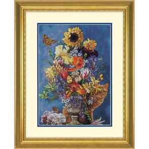 Dimensions Gold Collection Cross Stitch Kit 11"X15" - Garden In Gold