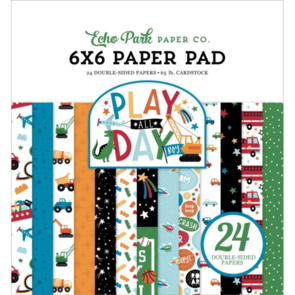 Echo Park Double-Sided Paper Pad 6"X6" - Play All Day