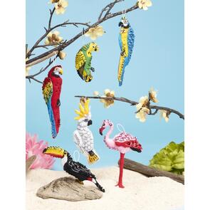 Bucilla Felt Ornaments Applique Kit Set Of 6 - Tropical Birds