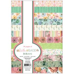 American Crafts BoBunny Single-Sided Paper Pad 6"X8" 36/Pkg - Willow & Sage