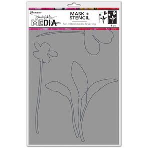 Ranger Ink Dina Wakley Media Stencils 6"X9" - Sprouts