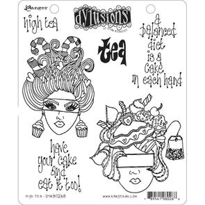 Ranger Ink  Dylusions Cling Stamp Collections - High Tea
