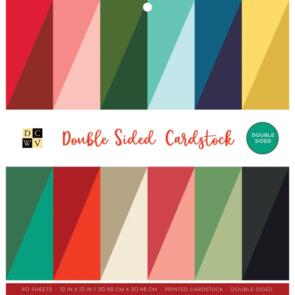 DCWV Double-Sided Cardstock Stack 12"X12" 40/Pkg - Solid
