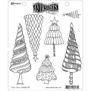 Ranger Ink Dylusions Cling Stamps - Tree Time