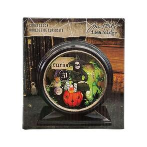 Idea-Ology Curio Clock - Glossy Black -Halloween