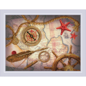 Riolis Treasure Hunting - Stamped Cross Stitch Kit