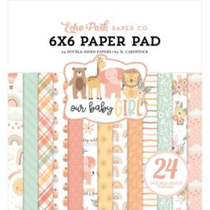 Echo Park Double-Sided Paper Pad 6"X6" 24/Pkg-Our Baby Girl
