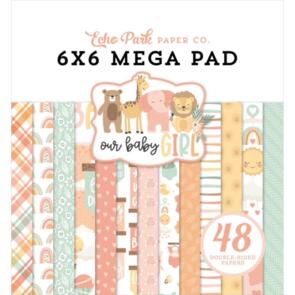 Echo Park Double-Sided Mega Paper Pad 6"X6" 48/Pkg-Our Baby Girl