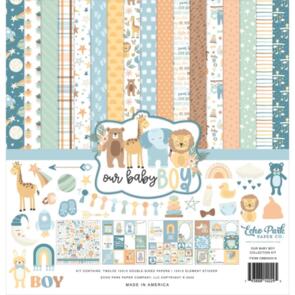 Echo Park Collection Kit 12"X12"-Our Baby Boy