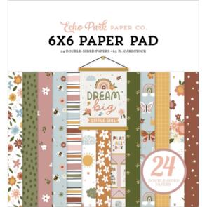 Echo Park Double-Sided Paper Pad 6"X6" 24/Pkg-Dream Big Little Girl