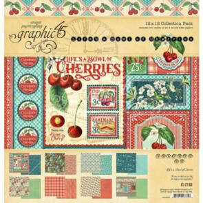 Graphic 45 Collection Pack 12"X12"-Life's A Bowl Of Cherries