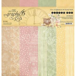 Graphic 45 Double-Sided Paper Pad 12"X12" 16/Pkg-Little One Patterns & Solids