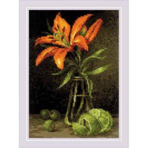 Riolis Lily and Lime - Counted Cross Stitch Kit