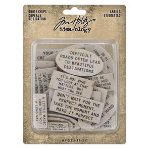 Idea-Ology Tim Holtz Labels - Quote Chips