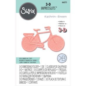 Sizzix 3D Impresslits Embossing Folder - Bicycle