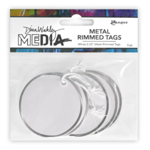 Ranger Ink Dina Wakley Media Metal Rimmed Tags 2.25" 5/Pkg