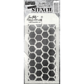 Stampers Anonymous Tim Holtz Layered Stencil - Brush Hex