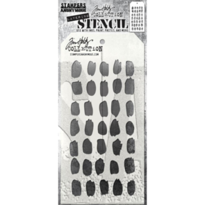 Stampers Anonymous Tim Holtz Layered Stencil - Brush Mark