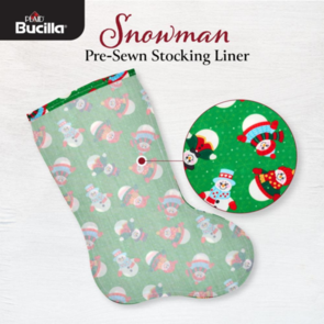 Bucilla Felt Stocking Liners For 18" Stockings - Snowman