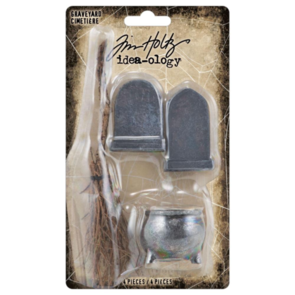 Idea-Ology Tim Holtz - Graveyard - 4 Pieces