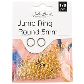 John Bead Jump Ring Round Gold