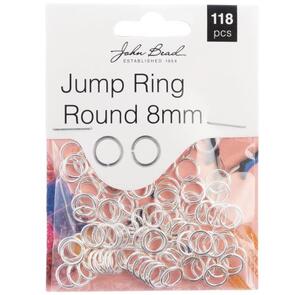 John Bead Jump Ring Round Silver