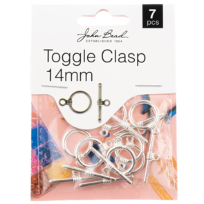 John Bead Toggle Clasp 14mm 7/Pkg